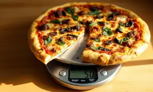 Ile waży jeden kawałek pizzy? Zaskakujące różnice w wadze!