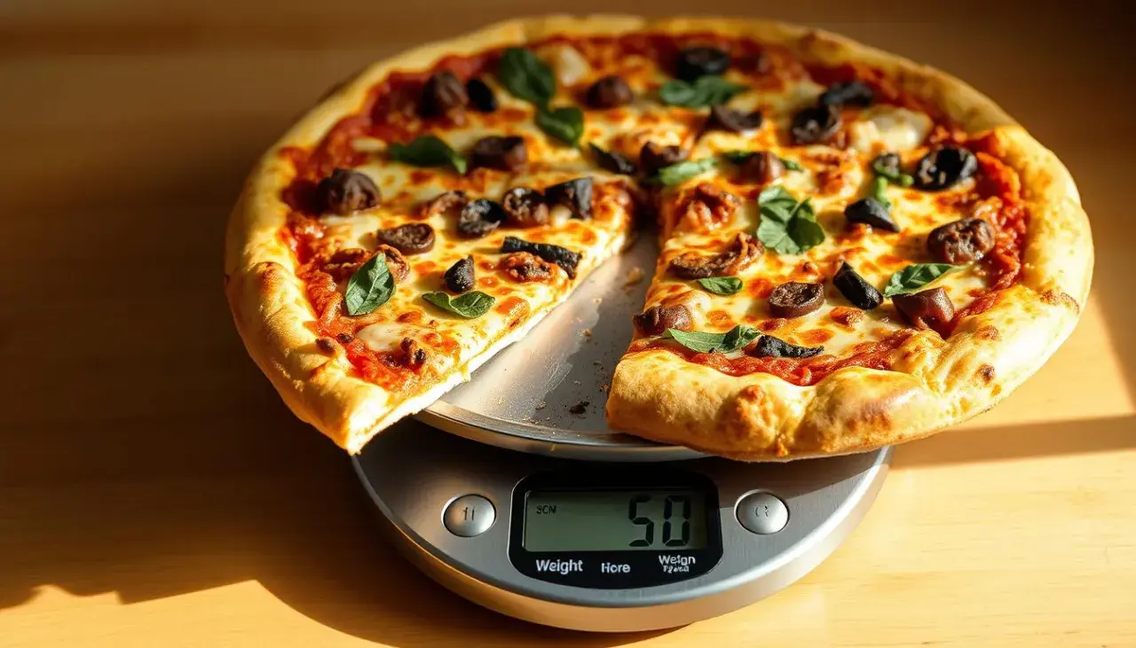 Ile waży jeden kawałek pizzy? Zaskakujące różnice w wadze!