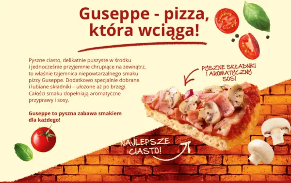 Jak zrobić pizzę Guseppe w piekarniku? Pyszne ciasto, aromatyczny sos i świeże składniki to sekret tej wyjątkowej pizzy.